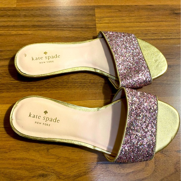 Kate Spade glitter sandals, size 8.5 - Picture 3 of 6
